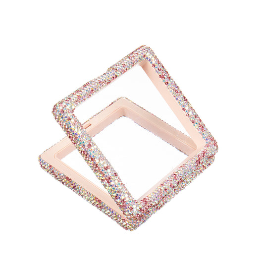 Square Ceramic Rhinestones Jewelry Box