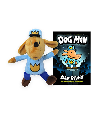 Dog Man 9.5" Plush & Hardcover Book SOLD SEPARATELY