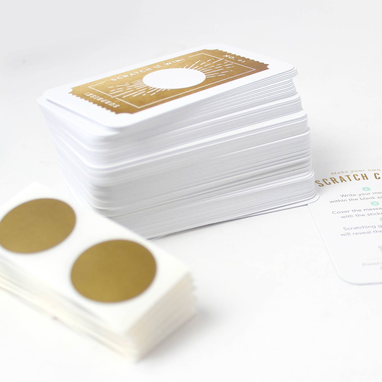 100 Customer Scratch-off Cards - Golden Ticket