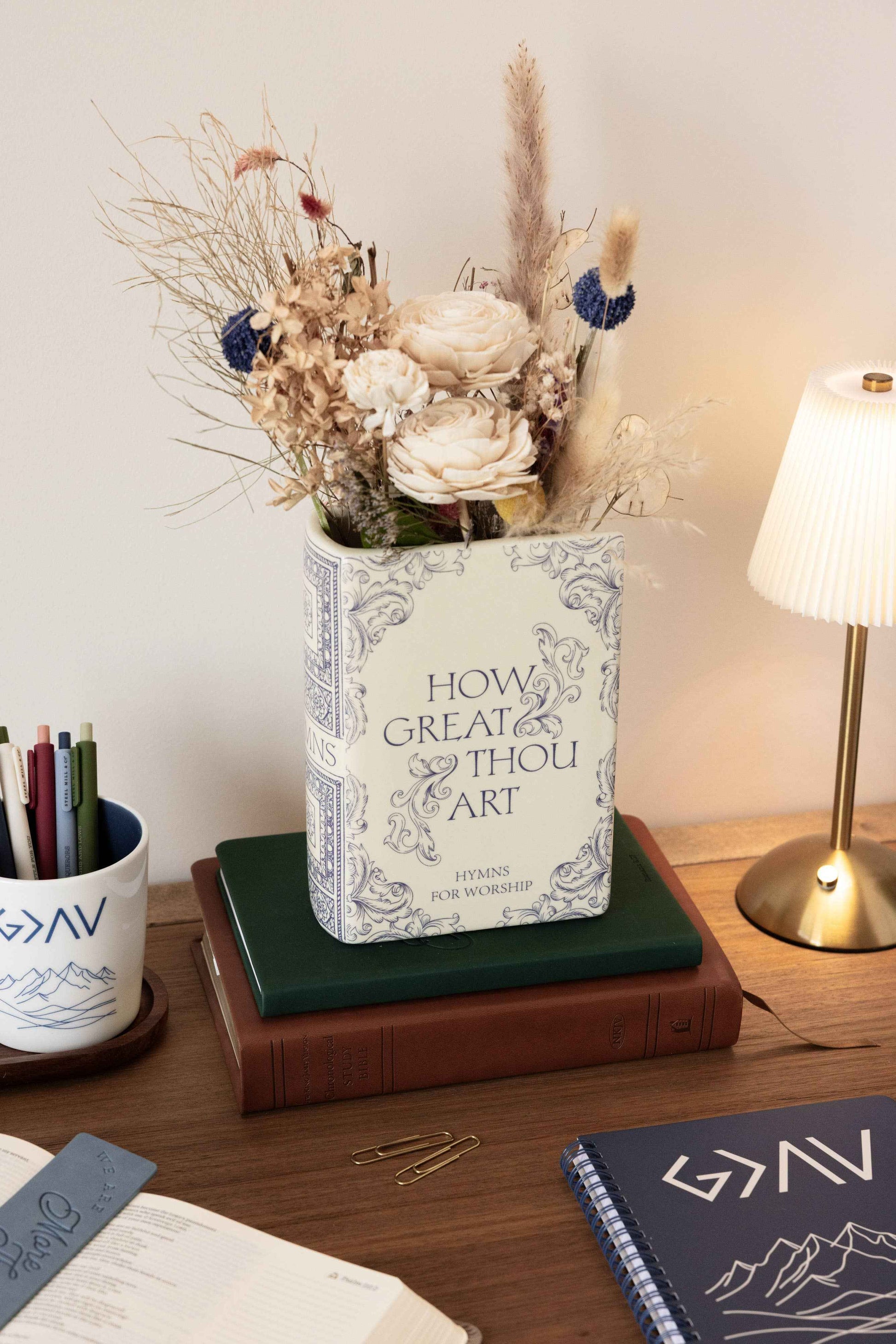 Large Book Vase, Hymnal