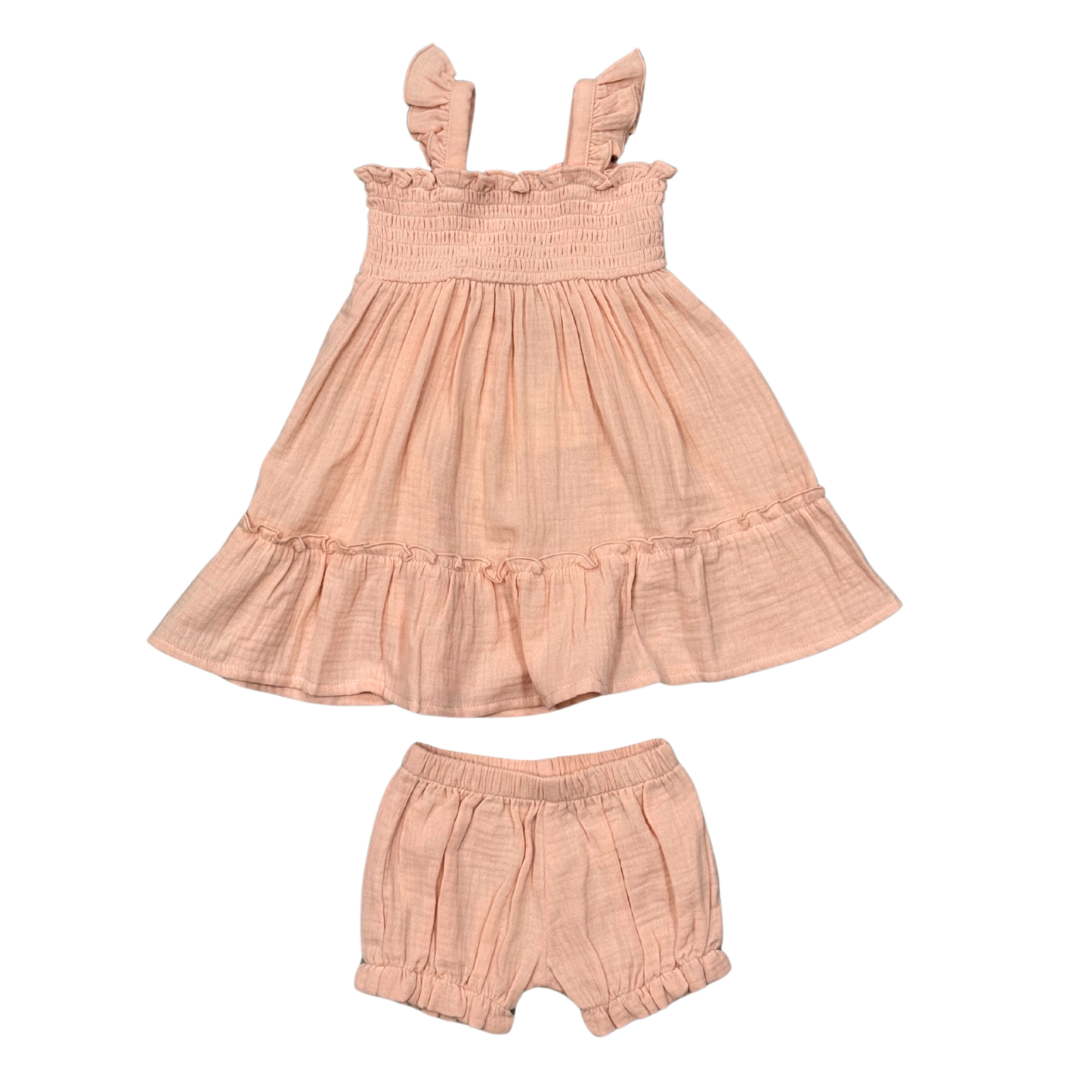 Babysprouts Flutter Dress Set: Sketched Daisy / 0-3M
