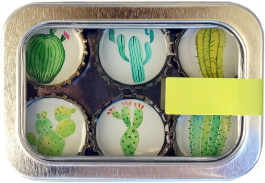 Cactus Magnets - Spring decor, Handmade & Eco-friendly