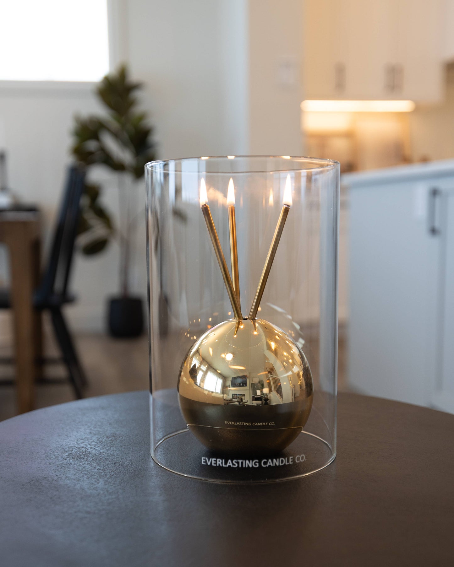 Glass Hurricane Vase for Candles