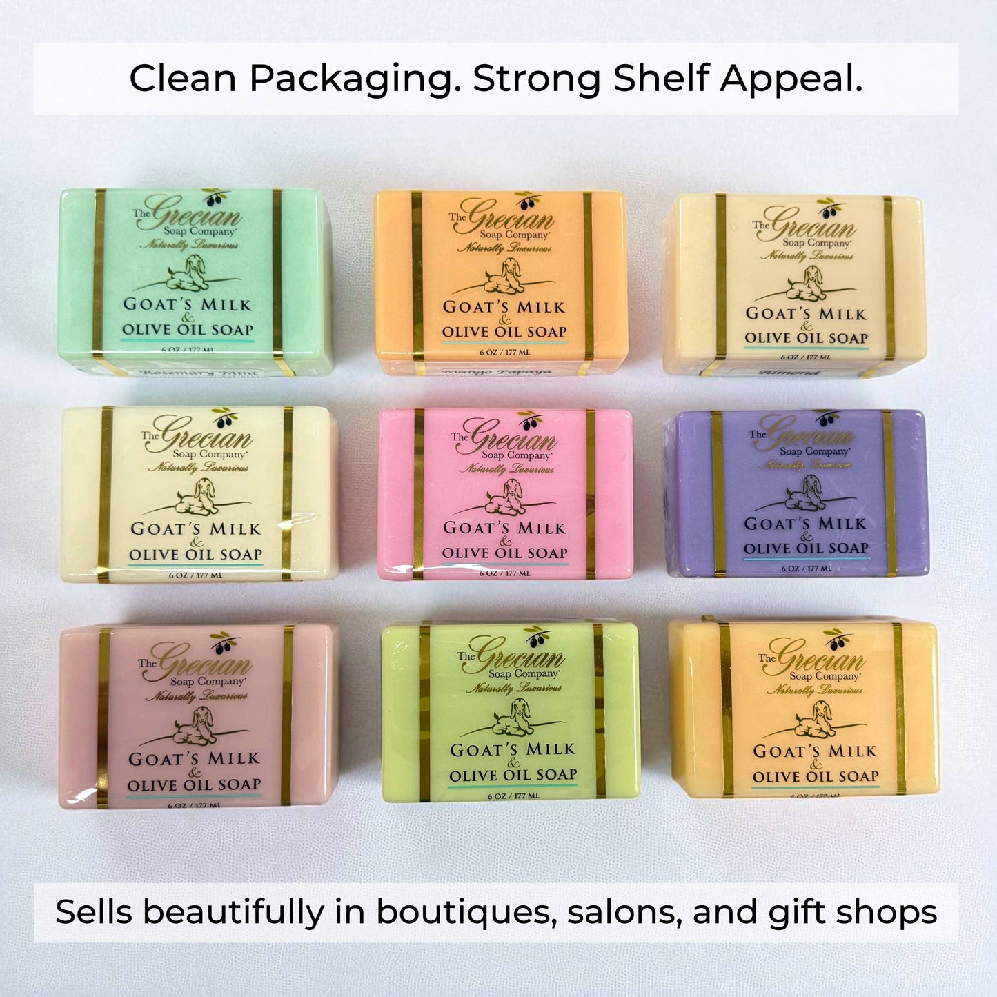 The Grecian Soap Company - Goat's Milk & Olive Oil Handcrafted Bar Soap