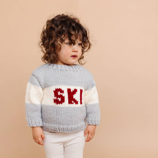 Suéter de esquí, gris Bowie | Suéter para niños y bebés