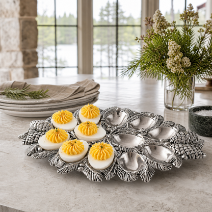 Pine Cone Forest Deviled Egg Server