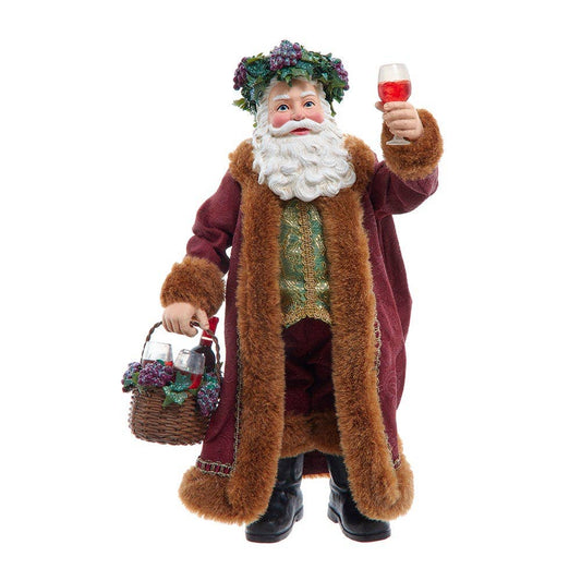 Kurt S. Adler, Inc. - 10.5“ Fabriché™ Wine Santa