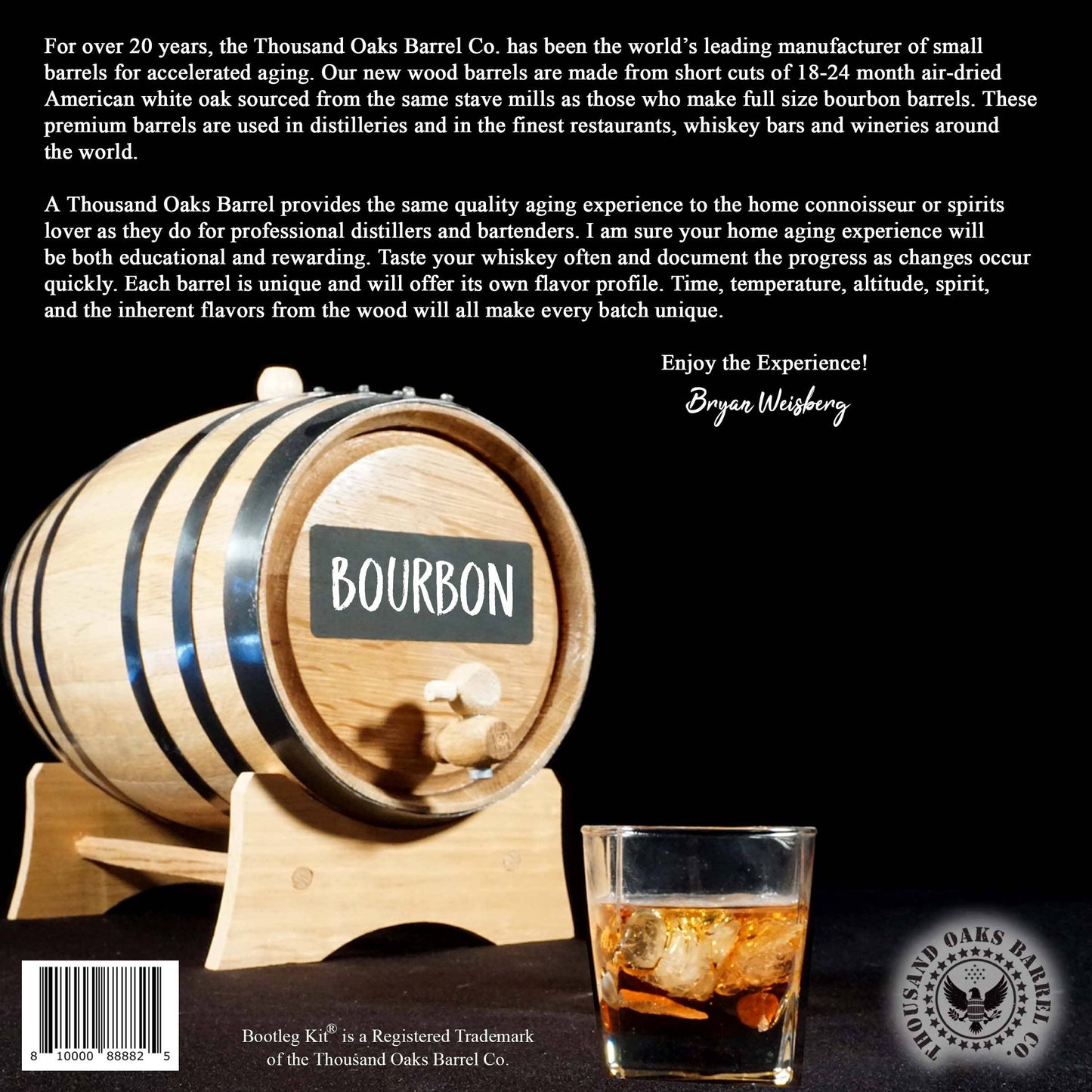 ThousandOaksBarrelCo. - Bootleg Kit - American Craft Collection Whiskey Making Kit