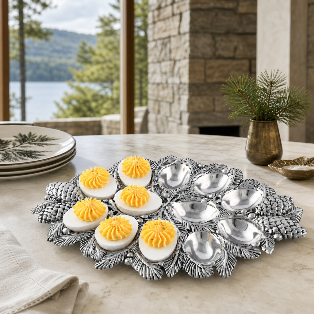 Pine Cone Forest Deviled Egg Server