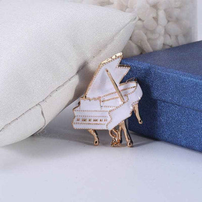 Piano Alloy Brooch PA3336: Black
