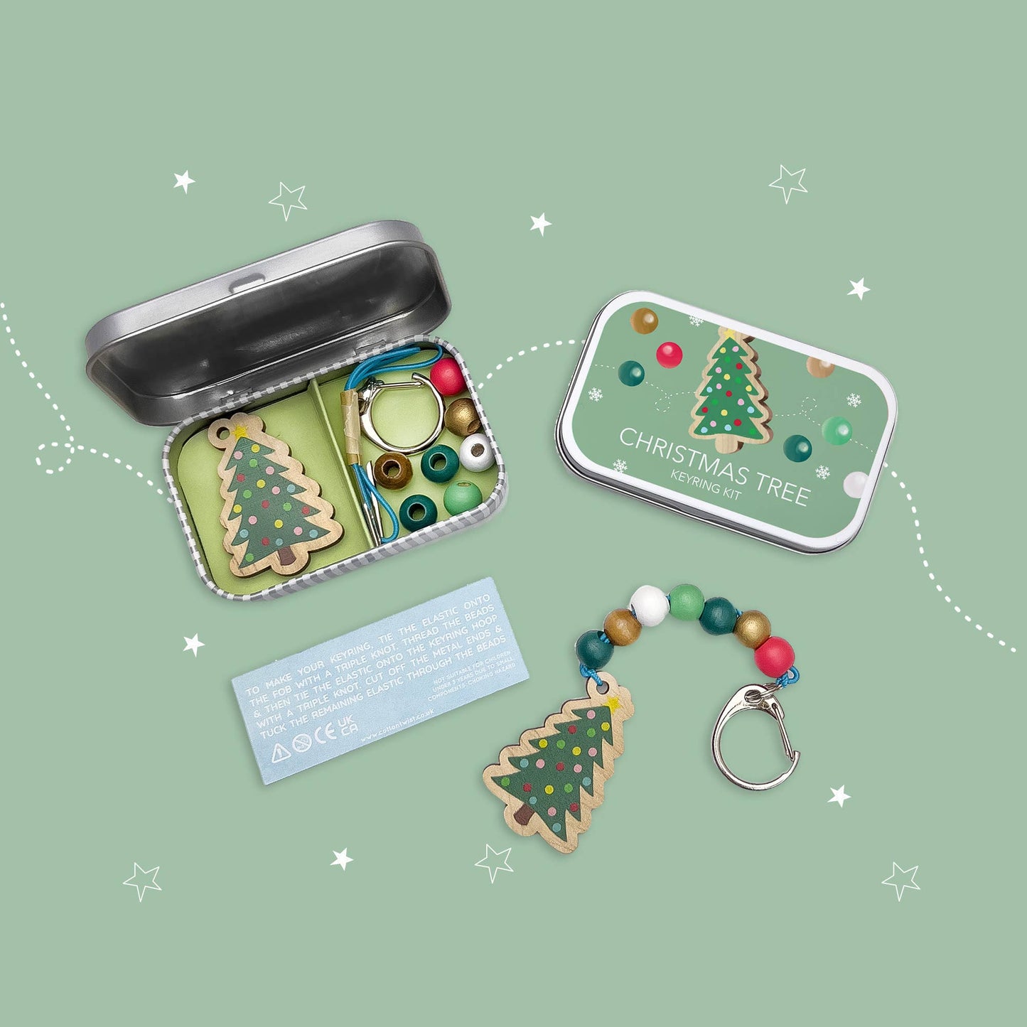 Cotton Twist - Christmas Tree Keyring Gift Kit
