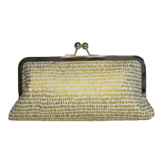 Cell Phone Clutch Metallic Gold on Cream