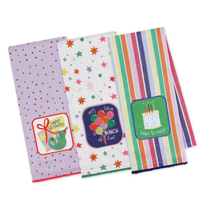 Celebrate Embellished Dishtowel-assorted-sold seperatly