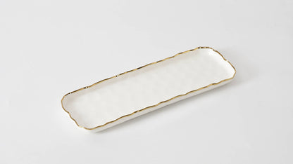Small Rectangular Tray Gold Trim