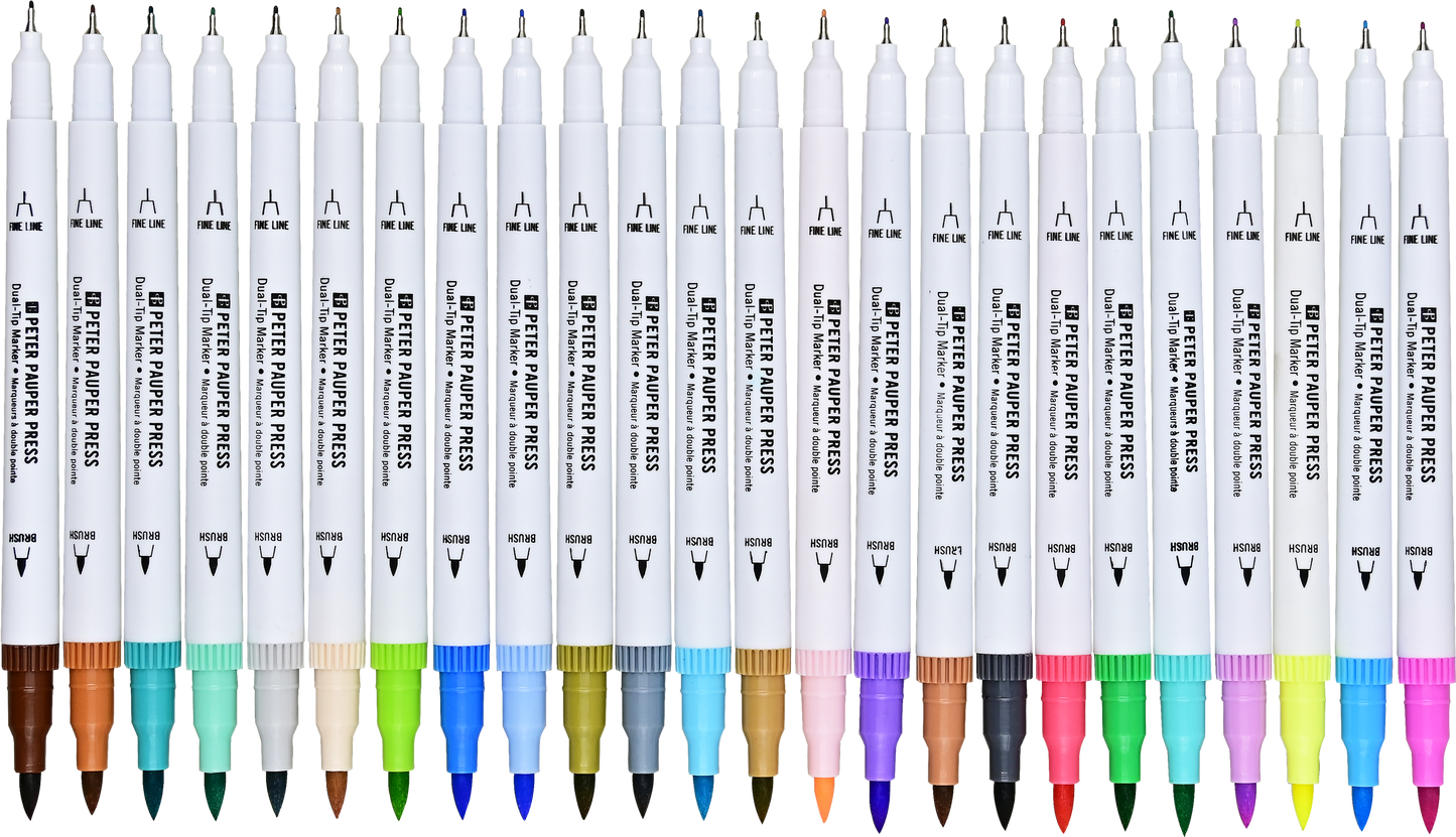 Marcadores de punta pastel (juego de 24)