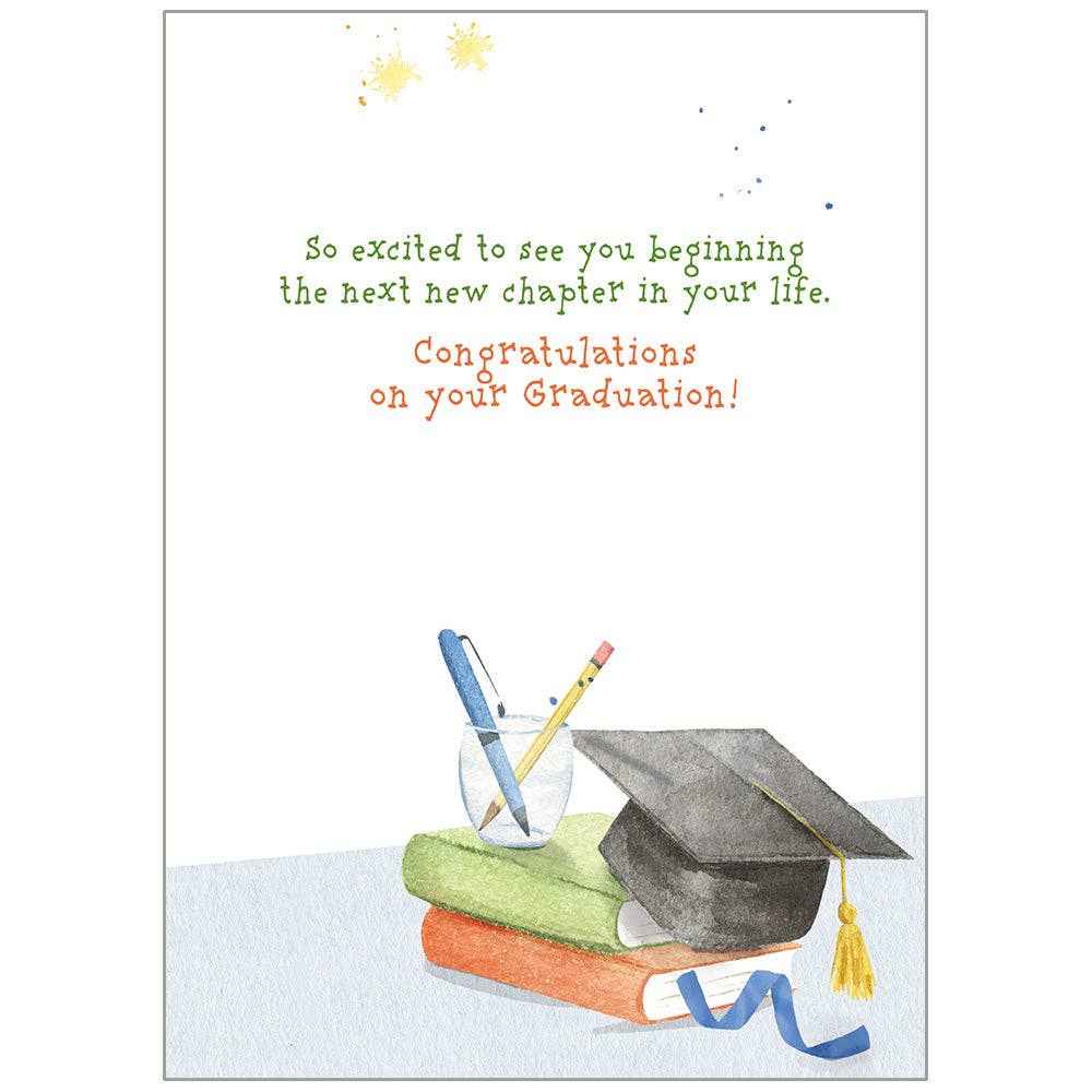 Legacy - Caps & Books - Graduation Card