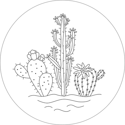 Blooms & Succulents Embroidery Pattern Transfers