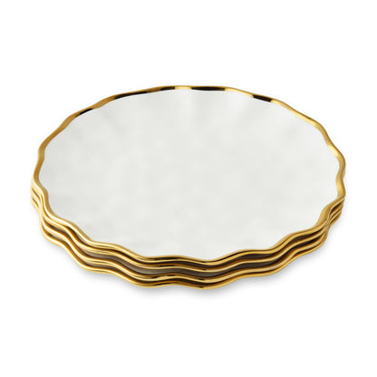 Plato llano Regency Gold de 11 pulgadas