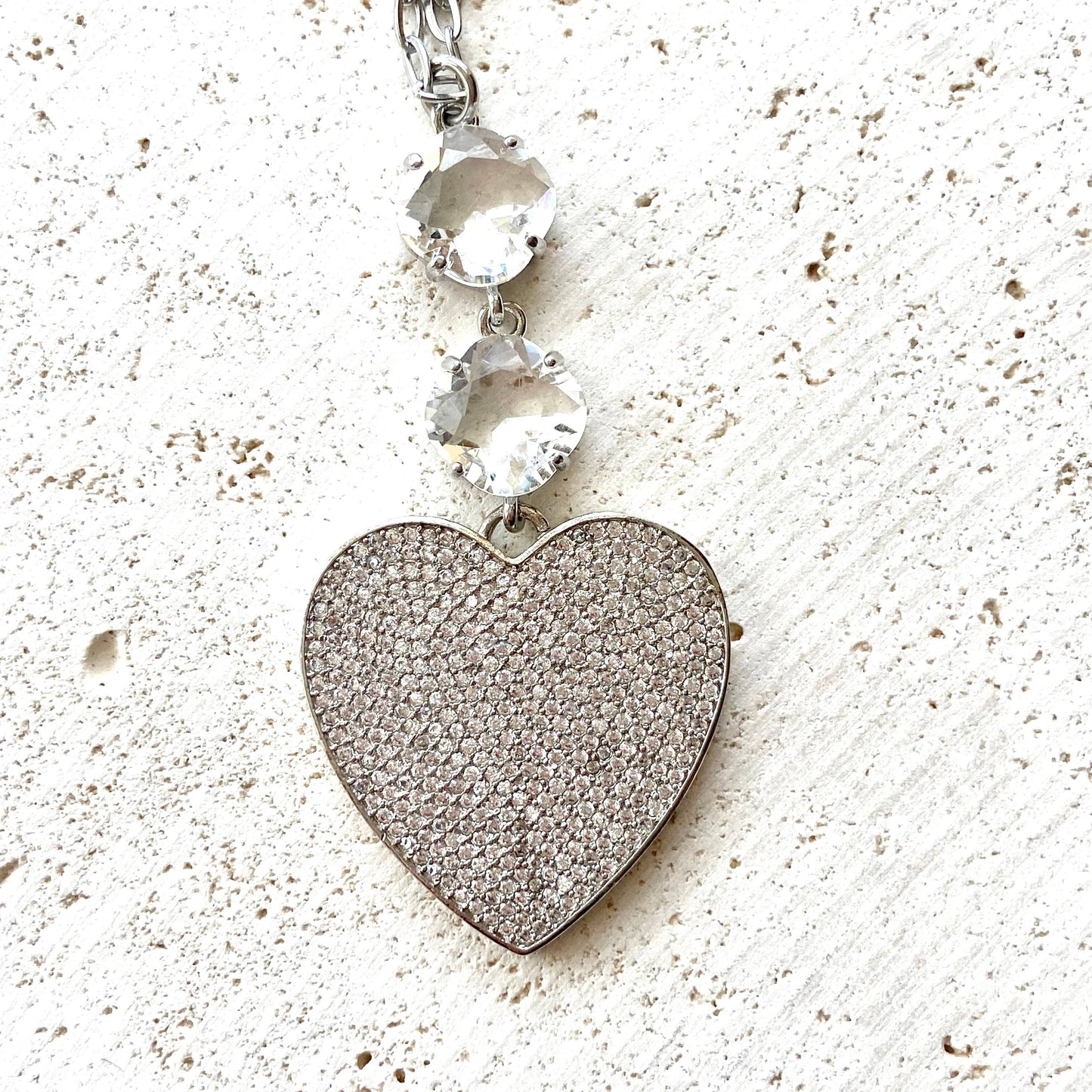 Crystal heart necklace