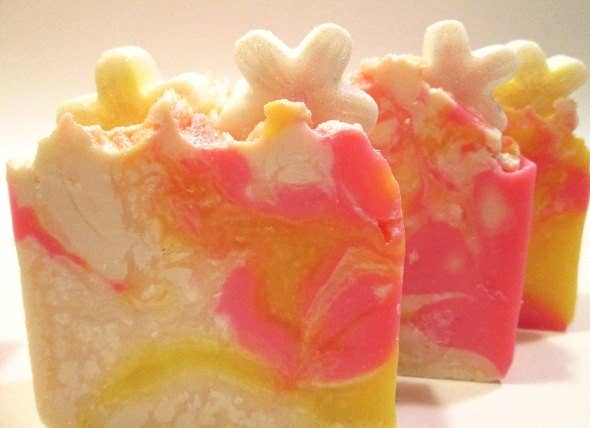 Jabón de Plumeria Tropical Jabón Vegano Hecho a Mano Proceso en Frío
