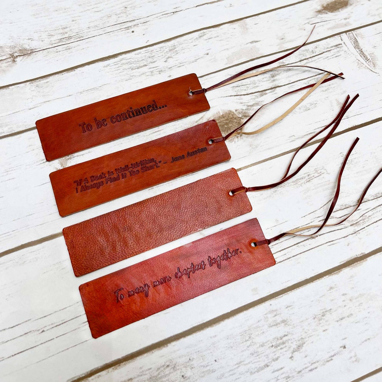 Containers Of Creativity - Quote Leather Bookmarks