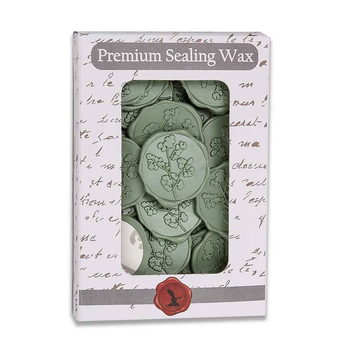 Maidenhair Adhesive Wax Seal Stickers 1 1/4" - 25 Pk