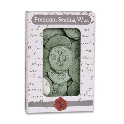 Maidenhair Adhesive Wax Seal Stickers 1 1/4" - 25 Pk