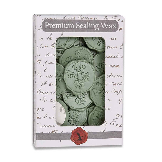 Maidenhair Adhesive Wax Seal Stickers 1 1/4" - 25 Pk