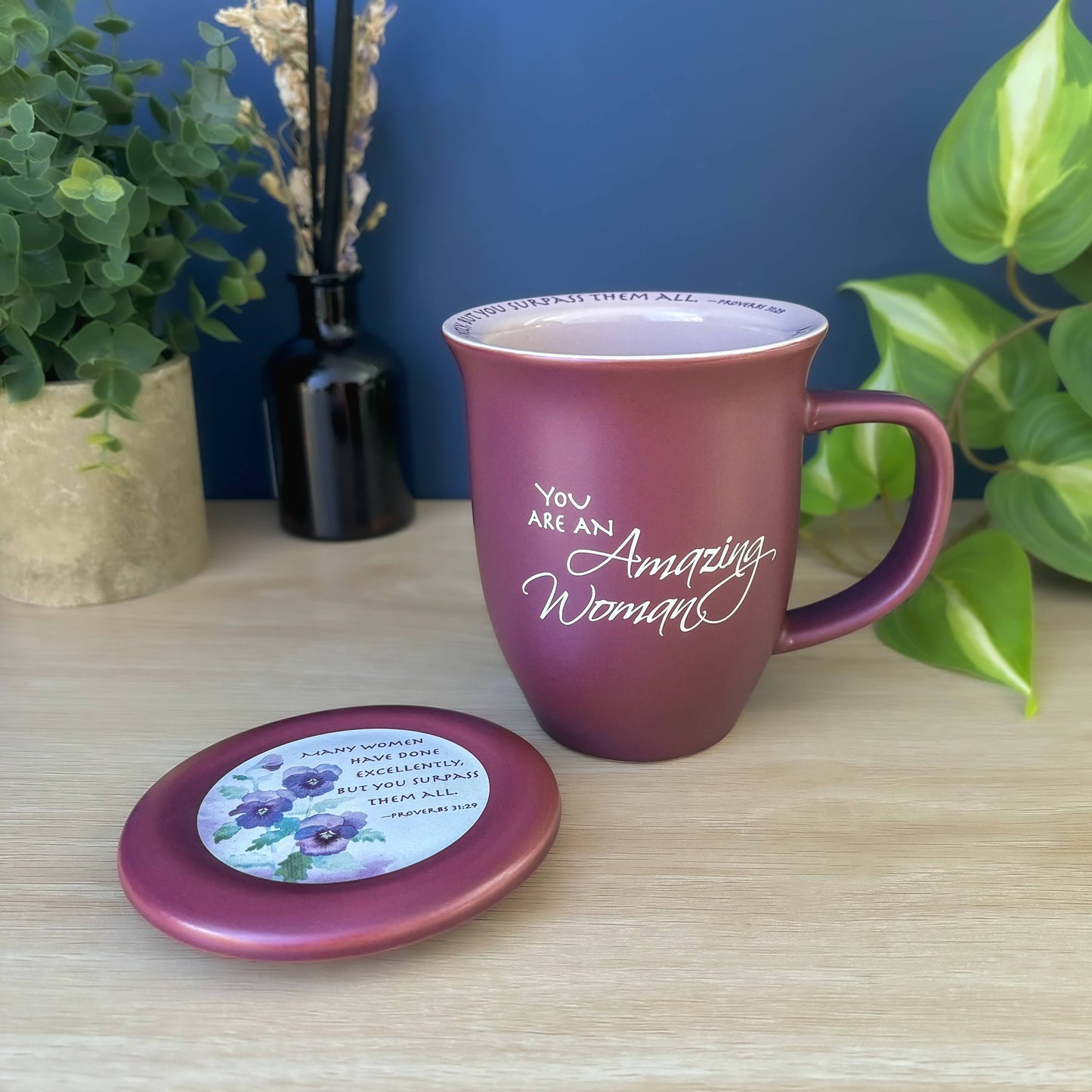 Purple Amazing Woman Coaster Mug 