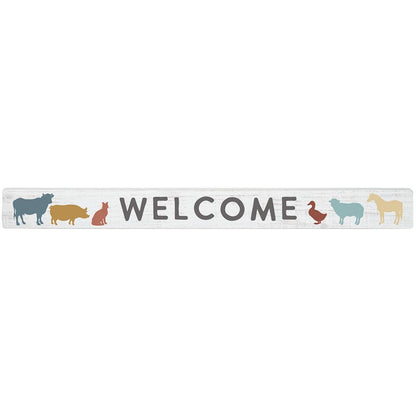 Welcome Animals Stick Sign