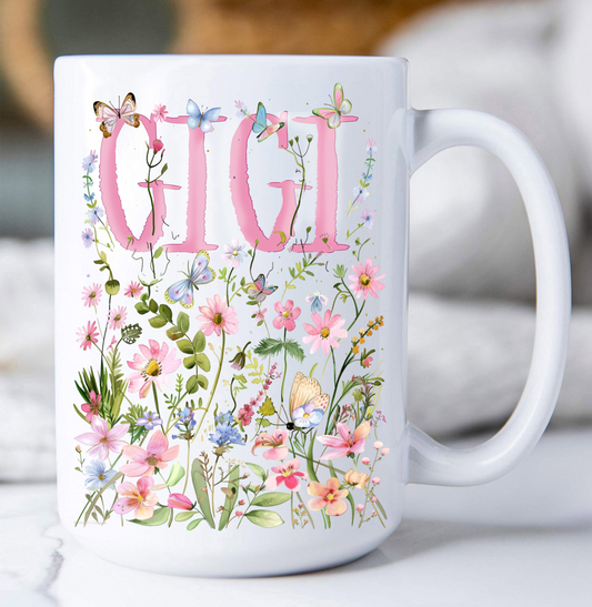 Mother's Day Wild Flowers Gigi Coffee Mug