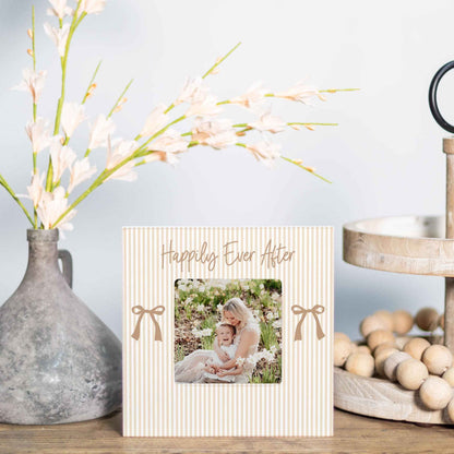 Square Picture Frame - Bride | Wedding Gift | Bachelorette: White / Regular