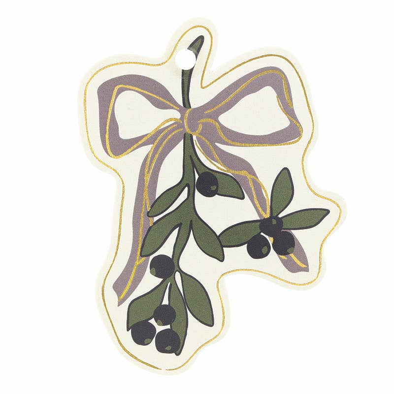 Gift Tag Book - Lilac Christmas
