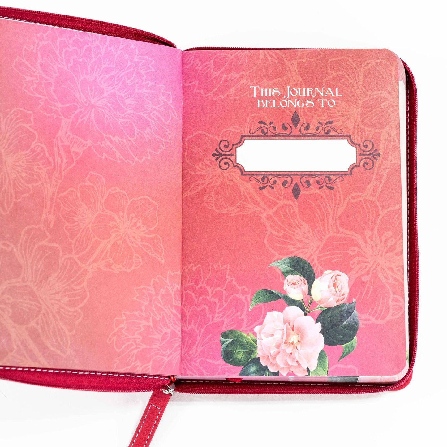 Divinity Boutique - Bible Journal - Pink floral, Colossians 2:2