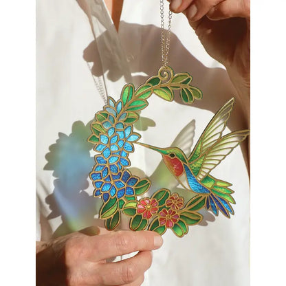 Hummingbird Oasis Suncatcher