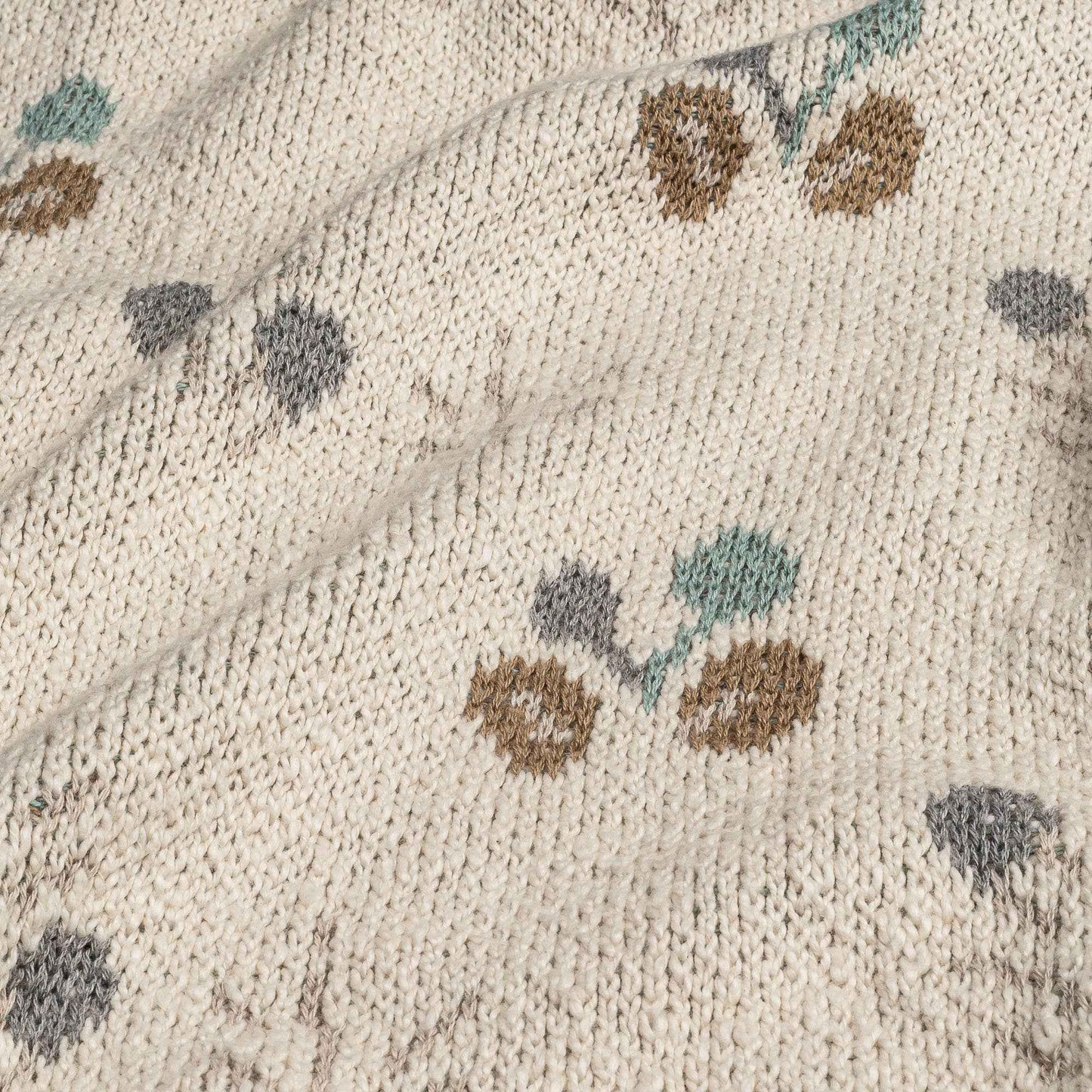 Crane Baby - Avery Organic Cotton Knitted Baby Blanket (Poppy)