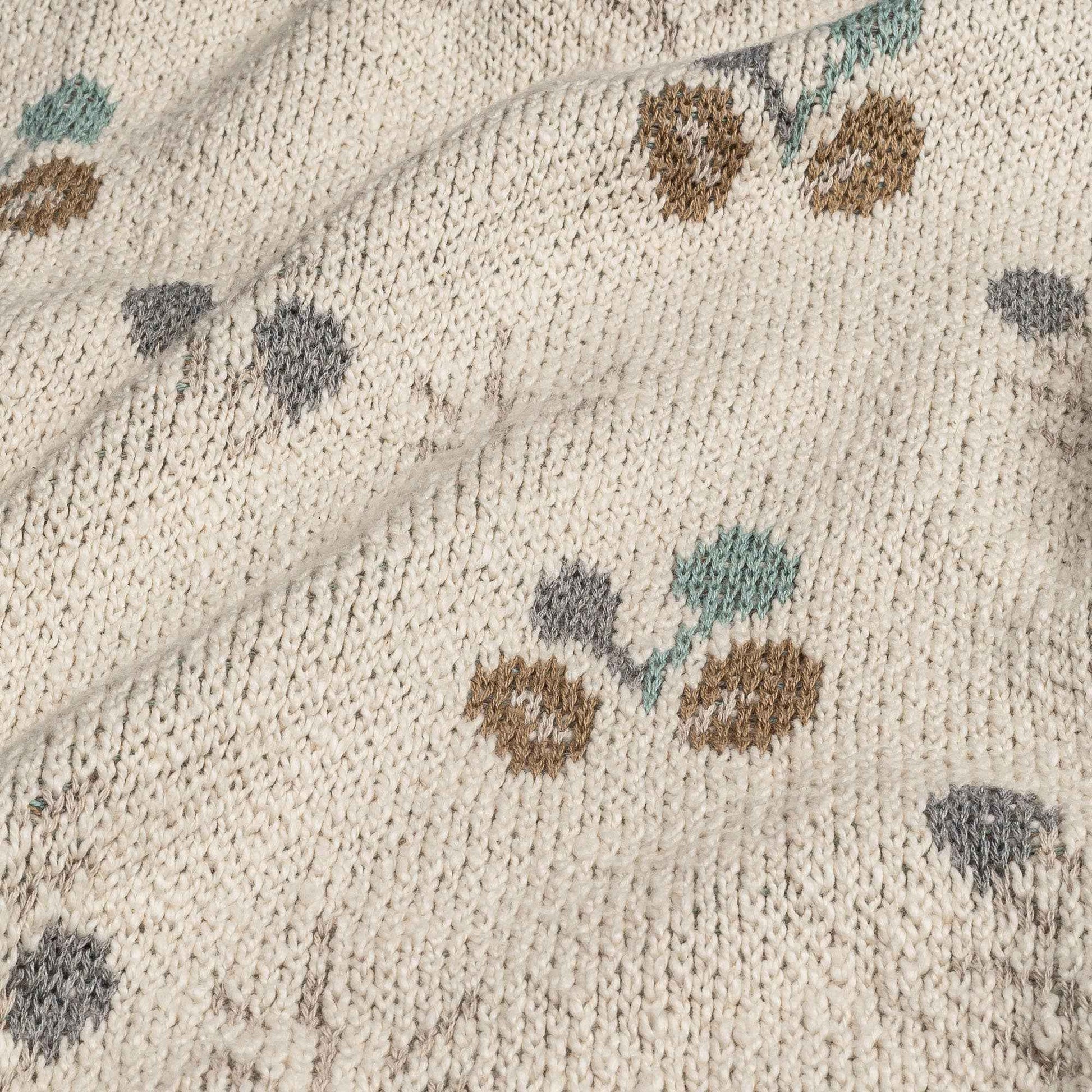 Crane Baby - Avery Organic Cotton Knitted Baby Blanket (Poppy)