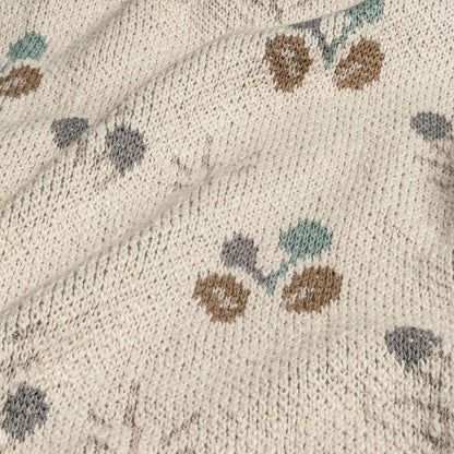 Crane Baby - Avery Organic Cotton Knitted Baby Blanket (Poppy)
