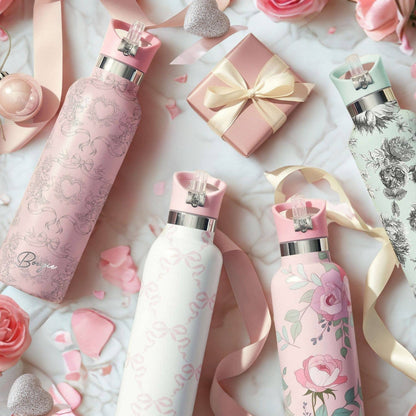 Rococo – Romantic Floral Insulated Water Bottle | 25oz