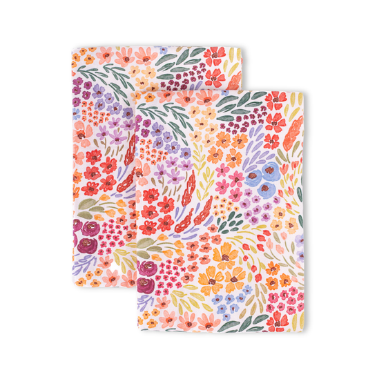 Elyse Breanne Design - Pack of 2 Countryside Blooms Tea Towels