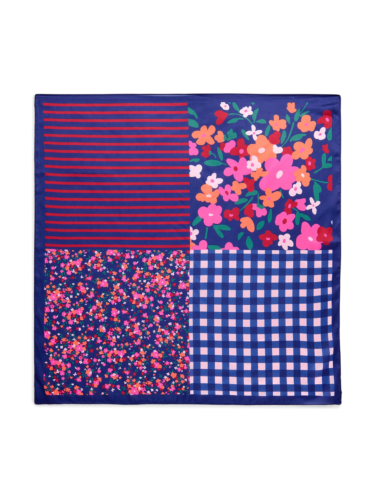 Silky Square Scarf, Floral