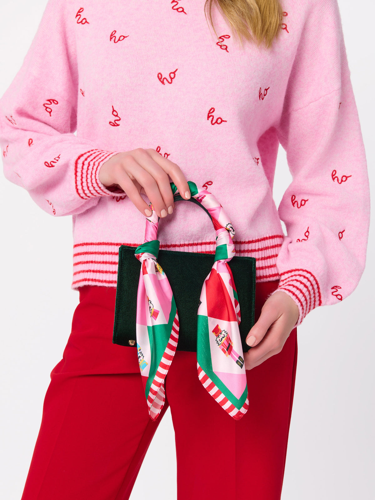 Silky Square Scarf, shown in a styled setting