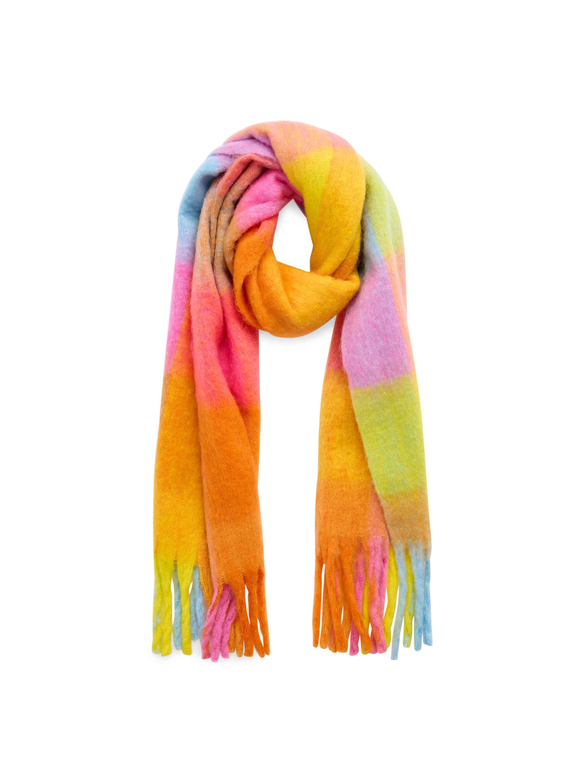 Rina Oversized Fringe Scarf, Multi