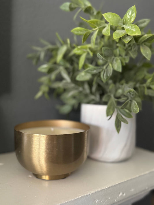 Brushed Gold Bowl - 14 Ounces