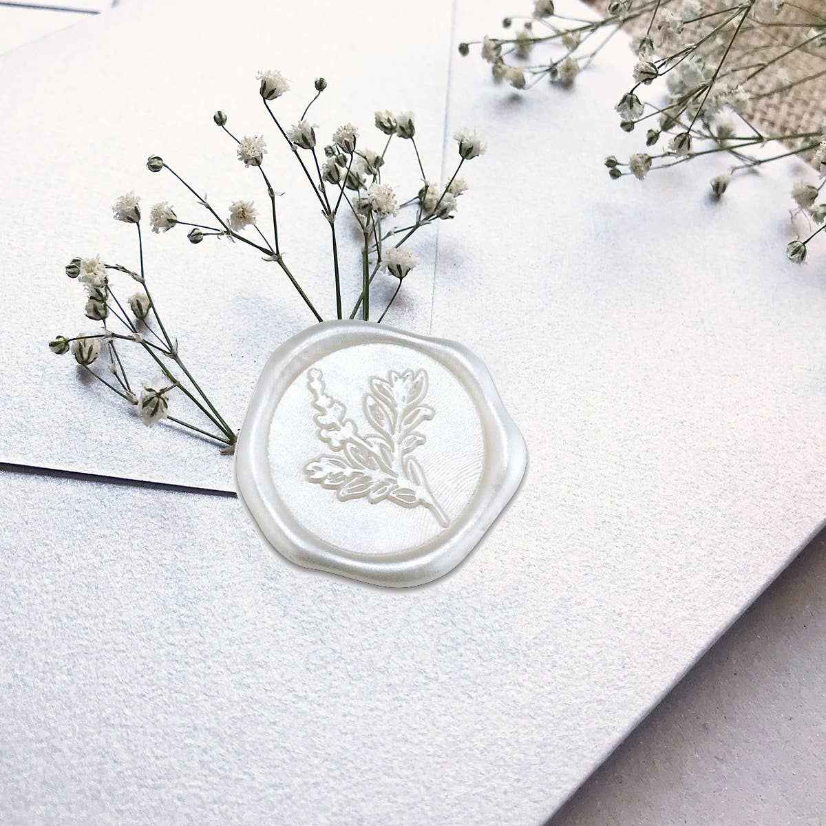 Botanical Adhesive Wax Seal Stickers 1 1/4" - 25 Pk-Multi