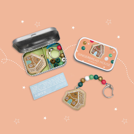 Cotton Twist - Gingerbread House Keyring Gift Kit