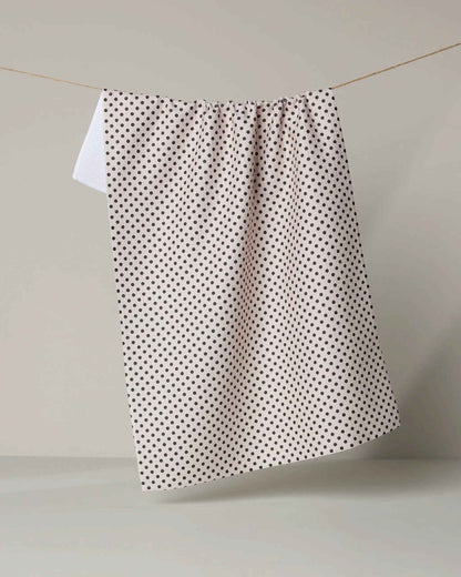 Saddle Off White Tea Towel