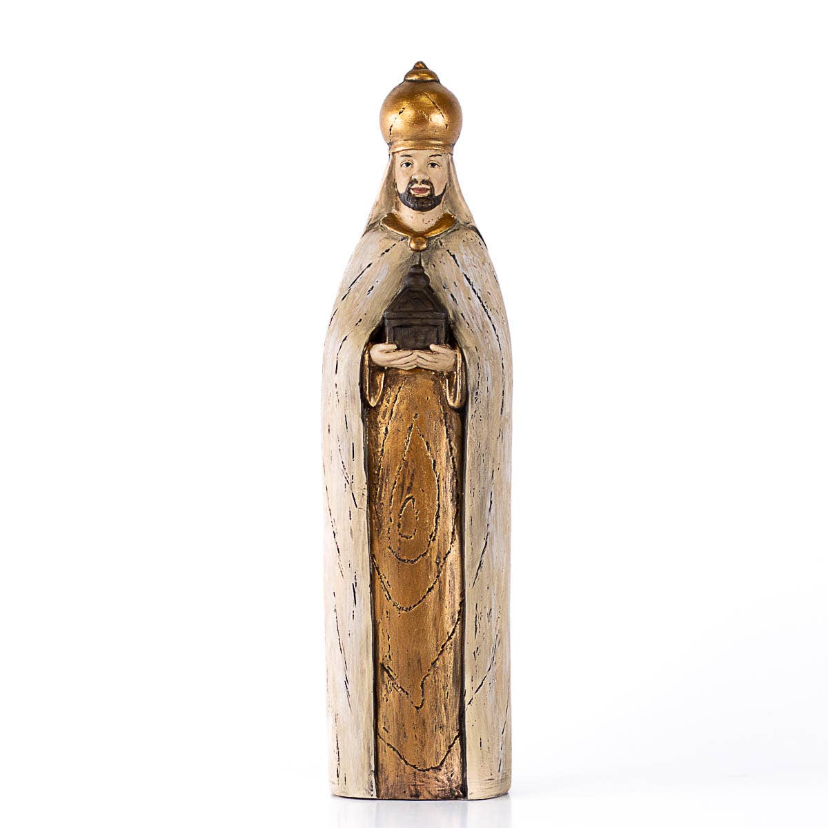 Caspar Wise man  Antique White/Gold   3x11.5