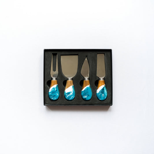 Resin Coated Cheese Knife Set of 4