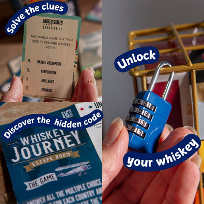 Whiskey Escape Room Puzzle Game - Men's Gifts for Christmas